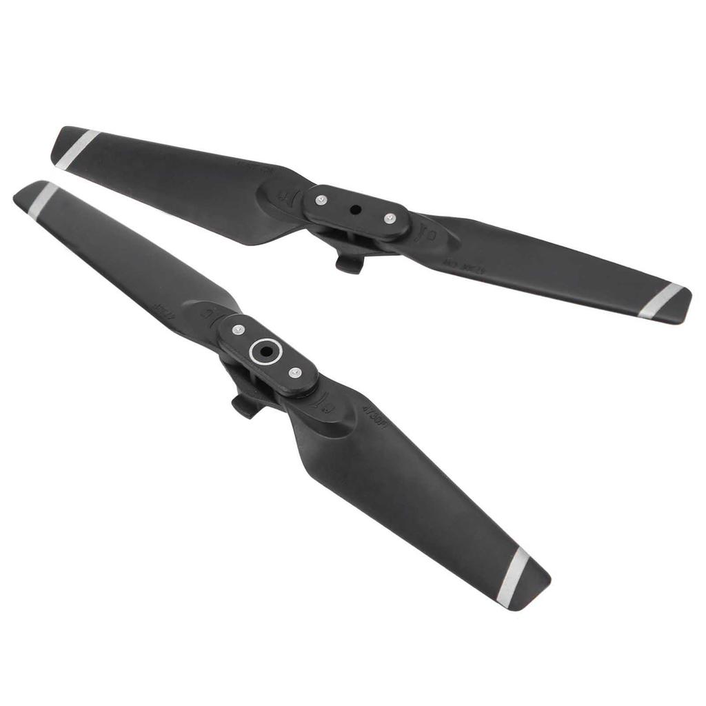 2pcs Propeller for DJI Spark Drone Quick Release Folding Blades 4730F Props Spare PartsBlack Silver Edge