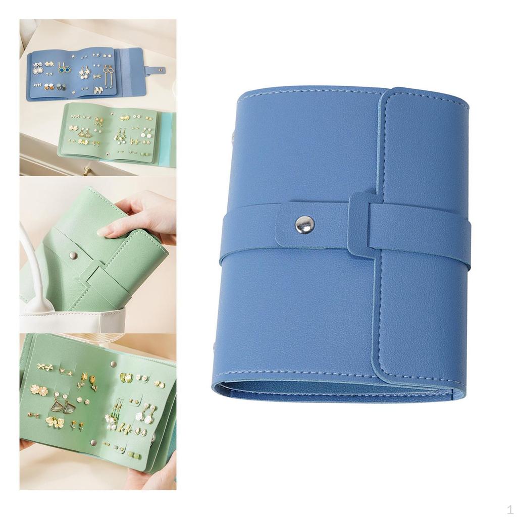 Chic Earring Holder with Spacious Storage - Travel Case for Ear Studs