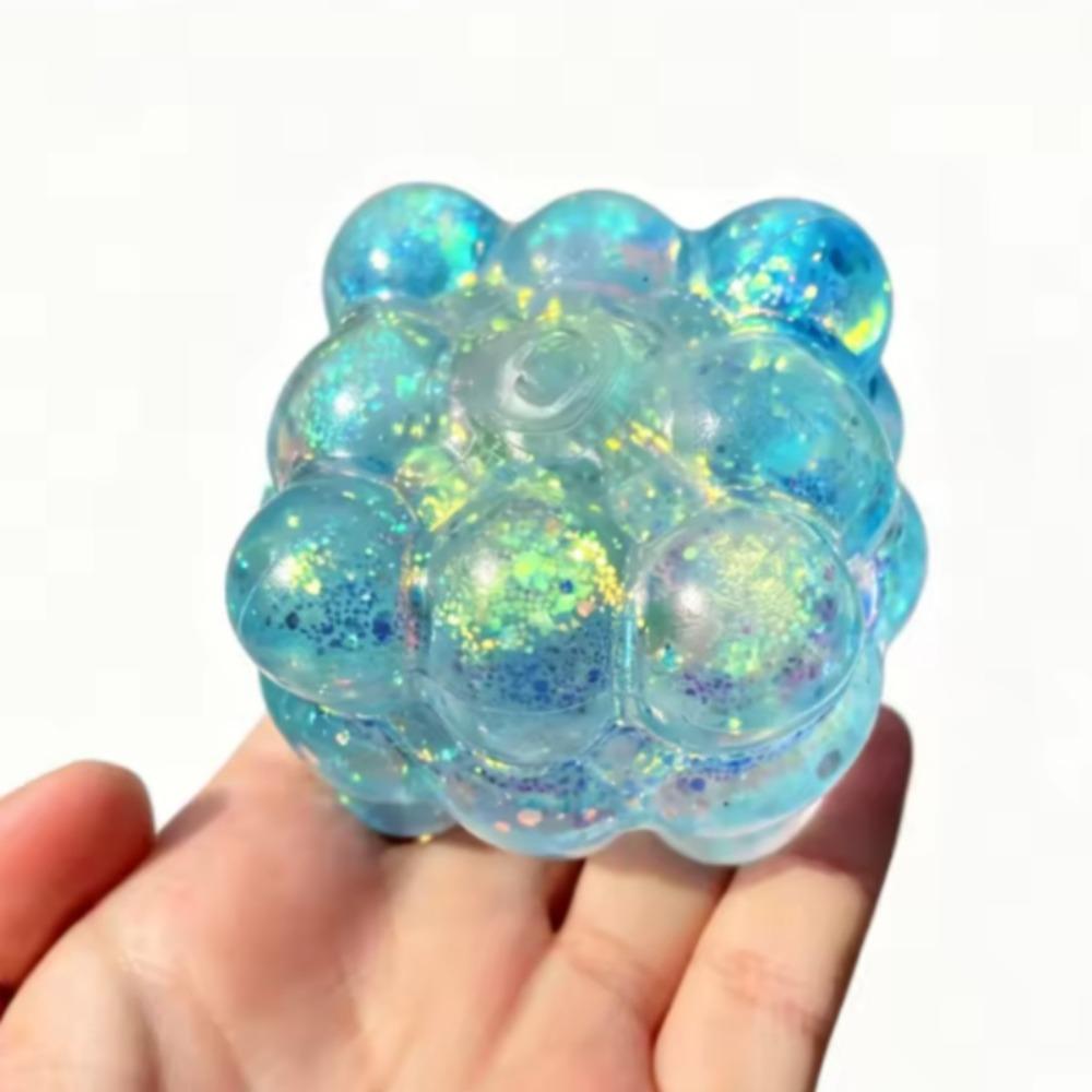Shiny Maltose Fidget Toys Bright Colors Slow Rising Maltose Squeeze Toy Stress Relief Grape Texture Soft Slow Rebound Malt Cube