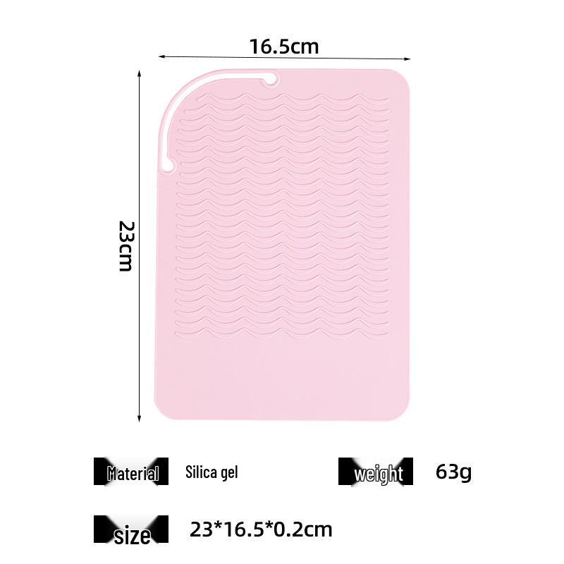 Black Printed Non-Slip Magnetic Silicone Salon Tool Mat