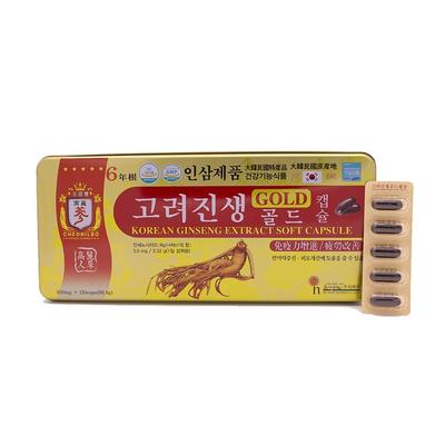 6-year-old Korean Ginseng Gold Capsules, 120 Capsules, Ginseng Capsules, 120 Tablets, 1 Unit