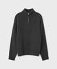 Bellie Lumpy Half Zip Sweater - Melange Grey