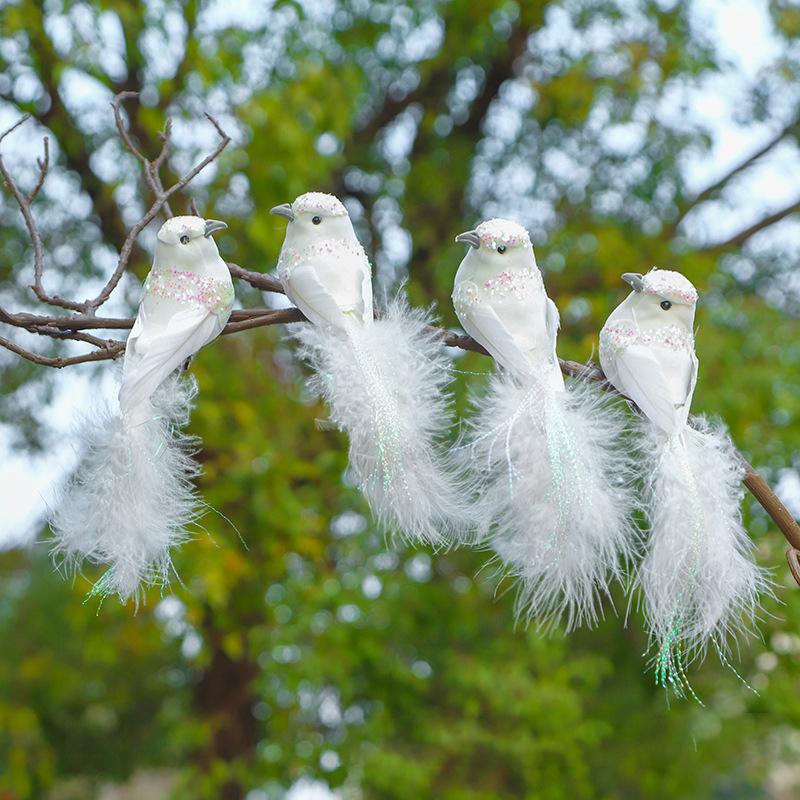 1Pcs Cute Artificial Birds Fake Foam Animal Simulation Feather Birds Models Tit Diy Craft Home Garden Ornament Decoration