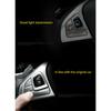 Set Matte Silver ABS Car Steering Wheel Switch Stick Cover For Benz E W213 16 18