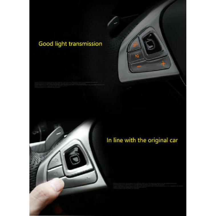 Set Matte Silver ABS Car Steering Wheel Switch Stick Cover For Benz E W213 16 18