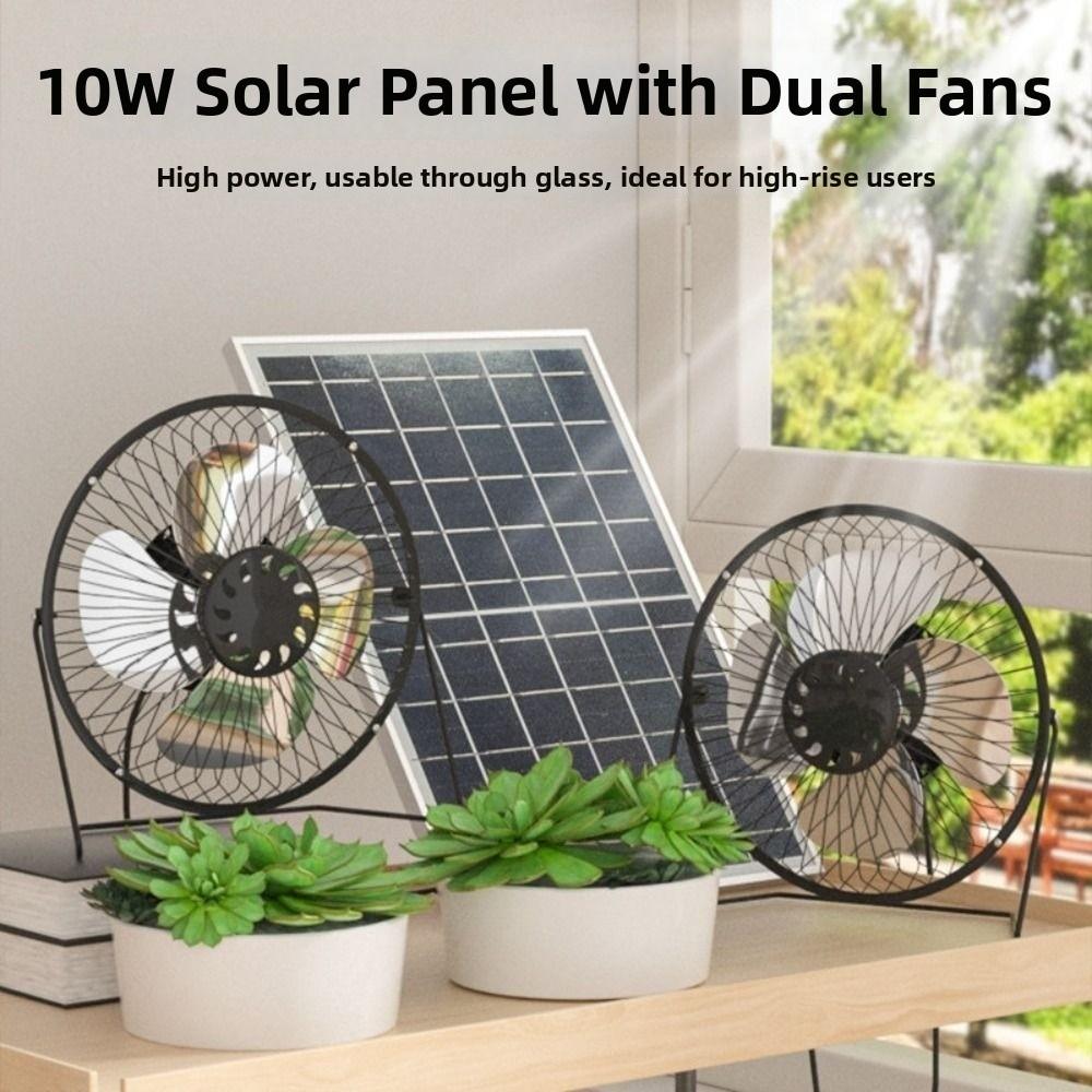 Low Noise Portable Fan Battery Operated Exhaust Fan Air Extractor Solar Fan  Office