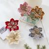 20cm Artificial Christmas Flower Velvet Large Simulation Flower Hanging Handmade Xmas Tree Ornaments Home Decoration
