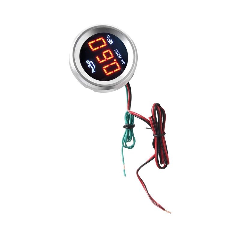 Engine Monitoring Digital Oil Pressure Gauge Compressor Auto Oil Pressure Monitor Compact Size Easy Installation