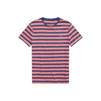 Polo Ss22 Pruhované tričko s krátkým rukávem a kulatým výstřihem Pánské topy Červená MNPOTSH1N821153-600