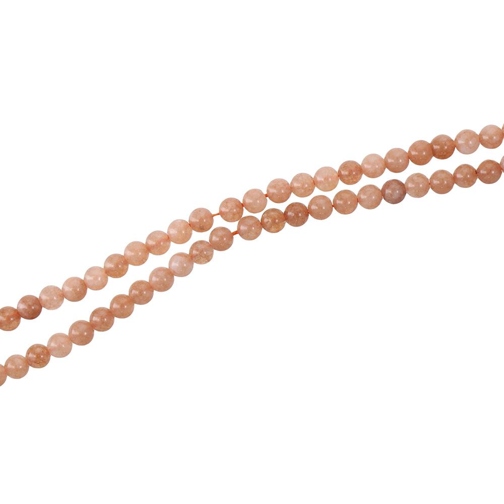 Orange Round Loose Beads 6MM Crystal Energy Stone  For Jewelry Making