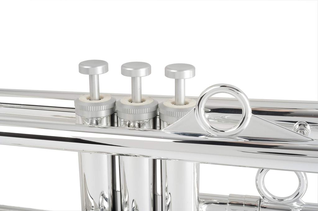 pInstruments pTrumpet hyTech Bb Plastic Lightweight Durable ABS Construction with Antibacterial Silver Mouthpiece Gig Bag Trumpet, & Bio-Coated