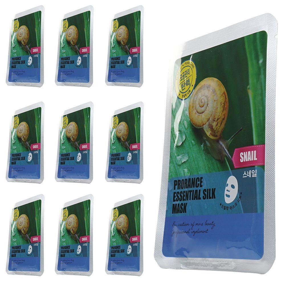 JJPSQBEC Nourishing Pore Care Elasticity Snail Mask Pack 10 Sheets