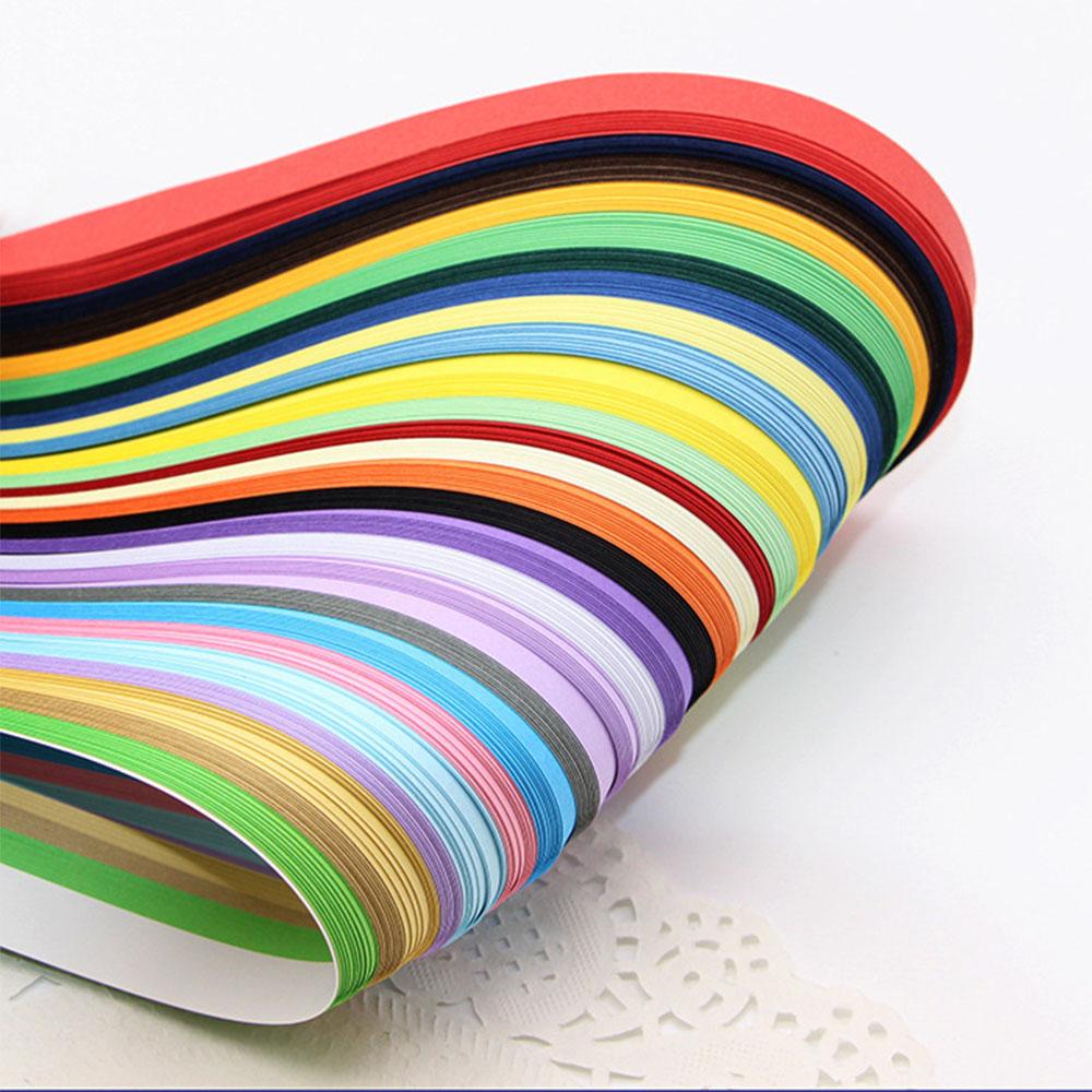 500 Stück 50 Farben Haus DIY Paper Quilling Papier Dekor Stressabbau Geschenk Bastelwerkzeuge