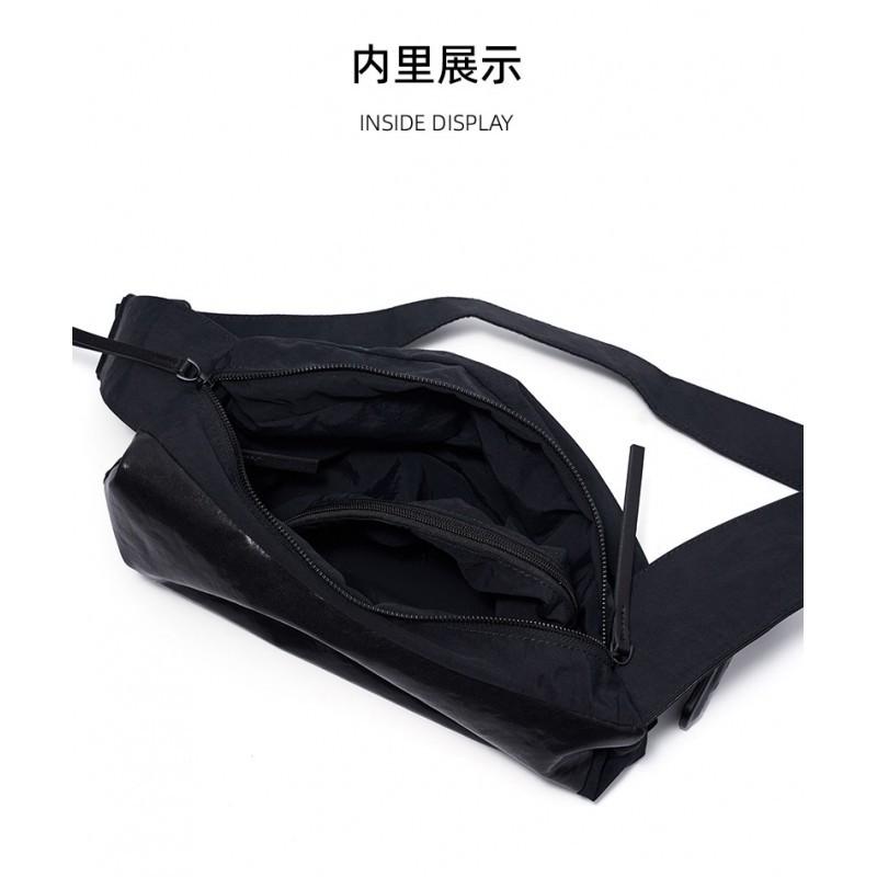 Fashionable Top Layer Crystal Tire Leather With Waterproof Cloth Underarm Hobo Bag Versatile Single Shoulder Crossbody