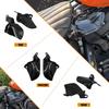 Sattelschutz Hitzeschutz Luftabweiser Passend für Harley Softail Street Bob FXBB Breakout FXBR Fat Boy Low Rider Slim 2018-2024 (Schwarz)