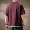 Men's Cooling Waffle Fake Two-Piece Loose V-Neck T-Shirt