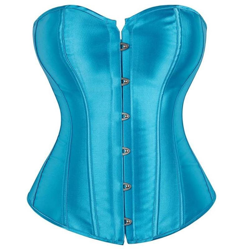 Halloween Court Corset Satin Bustier Push Up Shapewear