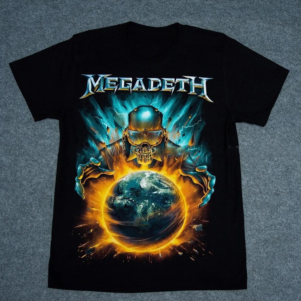 

New Megadeth Band Cotton Short Sleeve Black All Size Men T-Shirt Unisex T-Shirt L