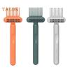 Dual-Purpose Cleaning Brush Comb Cleaner Removal Tool Small Portable Design Ergonomic Grip 2 In 1 Brush Comb Cleaner