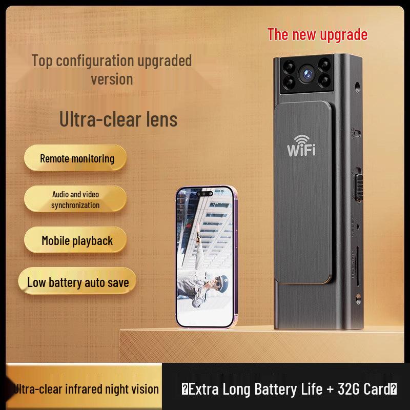 All-in-One HD Sports Camera & Voice Recorder with Video and Anti-Shake Function for Law Enforcement.