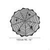 Spiderweb Round Tablecloth for Halloween Party Decor