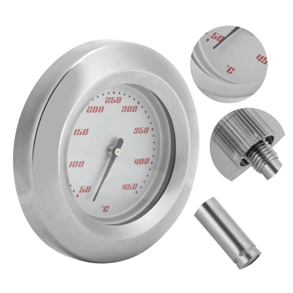 TS-BX57 Bimetallic Thermometer 50-450 Celsius  Pointer Temperature Meter for Barbecue Grill Oven