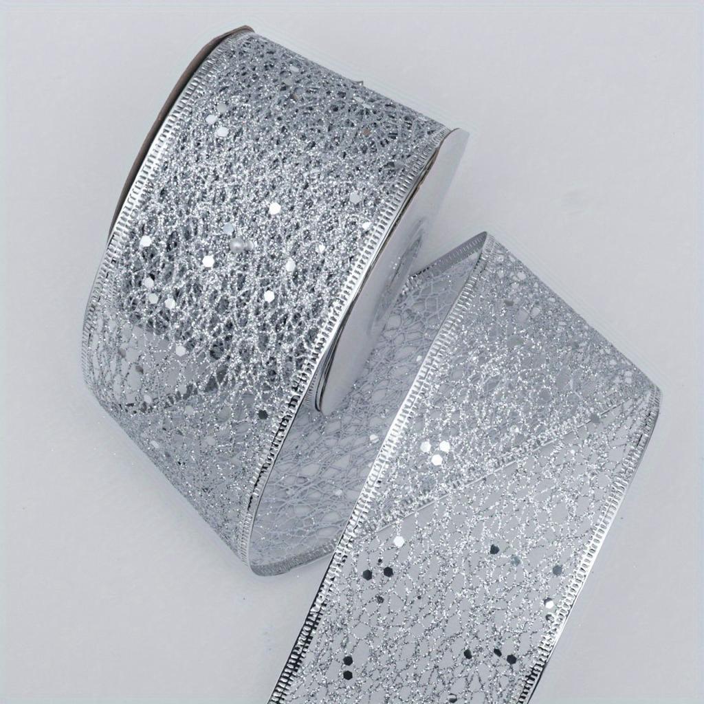 10 Yards Hollow Out Mesh Lace Ribbon Trimming for DIY Bow Crafts Edge Trim Party Festive Decoration