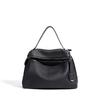 New leather office worker commuter handbag first layer cowhide light luxury design sense niche women's messenger bag