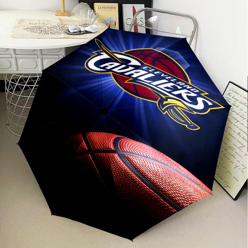 football Cavaliers Logo Umbrella Folding umbrella, automatic umbrella 8-Frame for Travel, camping Use Gift for Halloween Christmas