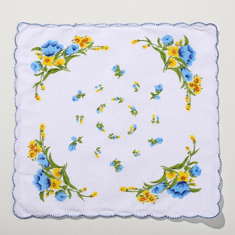 Pocket Handkerchiefs Toddler Face Towels 100% Cotton for Kids Girls Daily Use