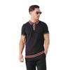 Lambretta Mens Valero Knitted Tipped Short-Sleeved Polo Shirt