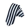 Japanese Anime Cosplay Necktie Black and White Vertical Striped Narrow Ties Masquerade Costume Accessories for Men Women