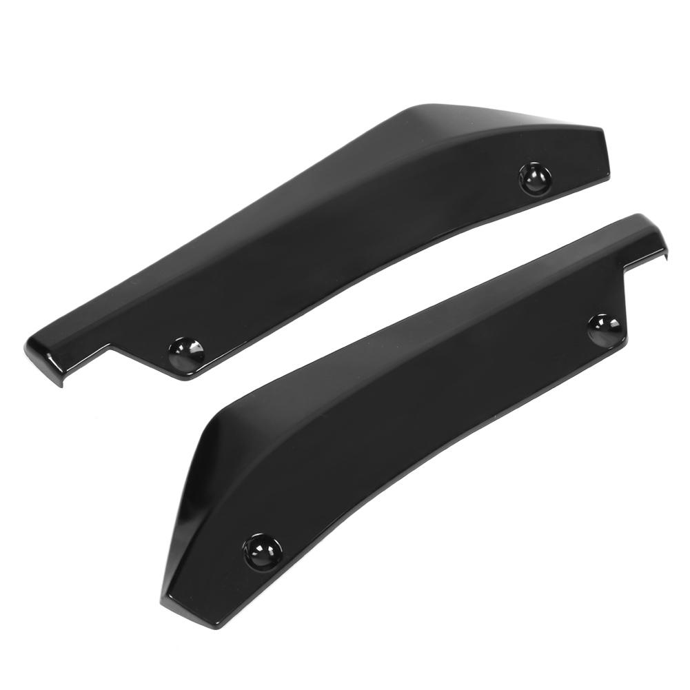 2 Pcs Car Rear Bumper Lip Anti Crash Spoiler Canard Diffuser Wrap Angle Splitter