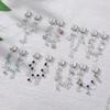 Double Chain Bracelet Charms Stainless Steel DIY Making Charm Bracelet Link Multi-Function Spliceable