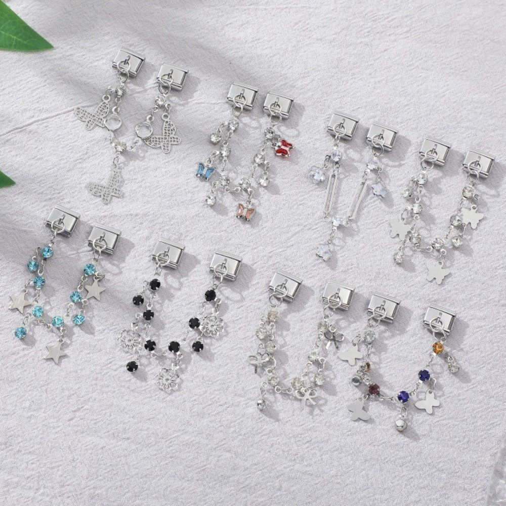 Double Chain Bracelet Charms Stainless Steel DIY Making Charm Bracelet Link Multi-Function Spliceable