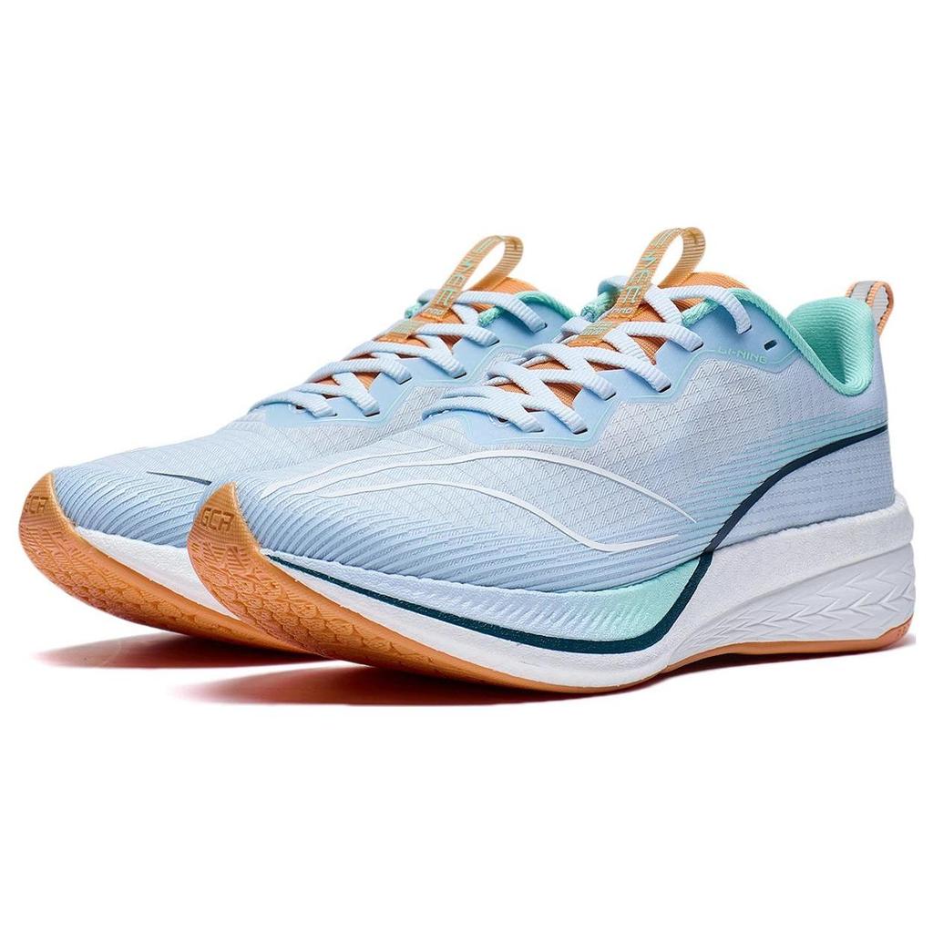 Li Ning Red Hare 6 Pro Dämpfung Abriebfest Atmungsaktiv Rückprall Niedrig geschnitten Laufschuhe Damen Himmelblau ARMT044-3