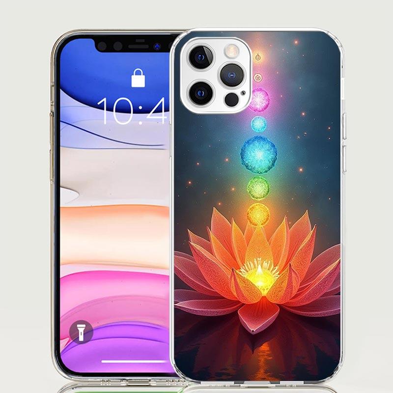 Yoga Chakra Spiritual Energy Universe Phone Case For iPhone 17 Air 16 15 Plus 11 14 Pro Max 13 Mini 12 7 8 + SE Pattern Art Cust