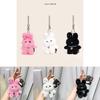 Sweet Cool Rabbit Plush Keychain With Soft Material For Gift And Key Organizer