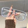 New Tr90 Glasses Frame Anti Blue Light Large Frame Men's And Women's Fashionable Flat Lens Myopia Glasses Frame MH9089