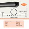 Guarnizioni per Porta da Garage Gomma Inferiore, Combinazione Forma a U + O-ring Guarnizione Meteo Inferiore per Porta da Garage, Guarnizione per Porta da Garage Impermeabile 20 piedi, Estremità a T da 5/16 pollici