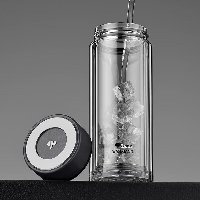 WANXIANG Double-Walled Borosilicate Glass Tumbler
