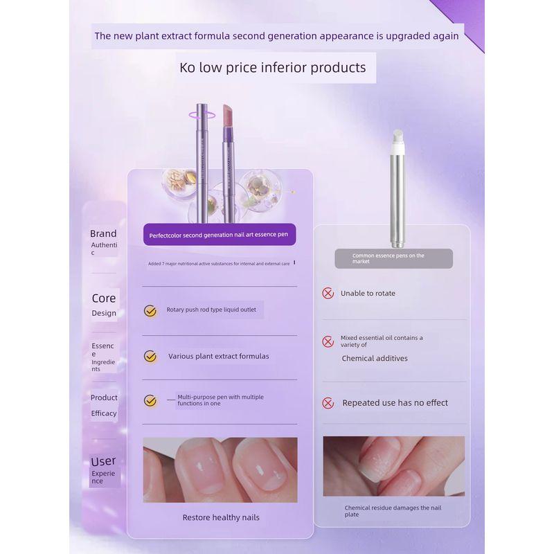 Perfectcolor Nail Care Essence Pen for Removing Dead Skin and Nourishing Nail Edges, Nail Oil
