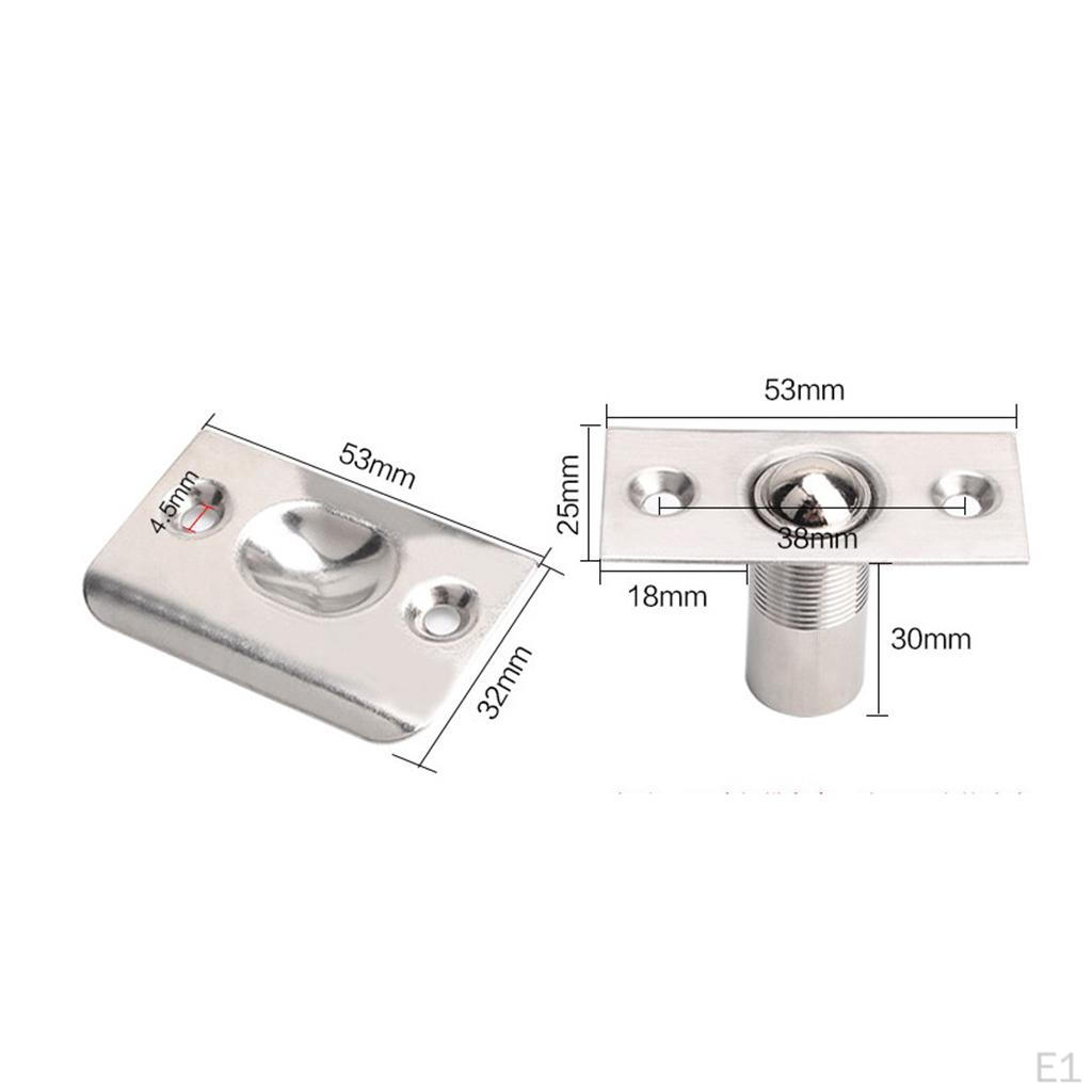 Stainless Steel Closet Door Latch with Screws , Brass