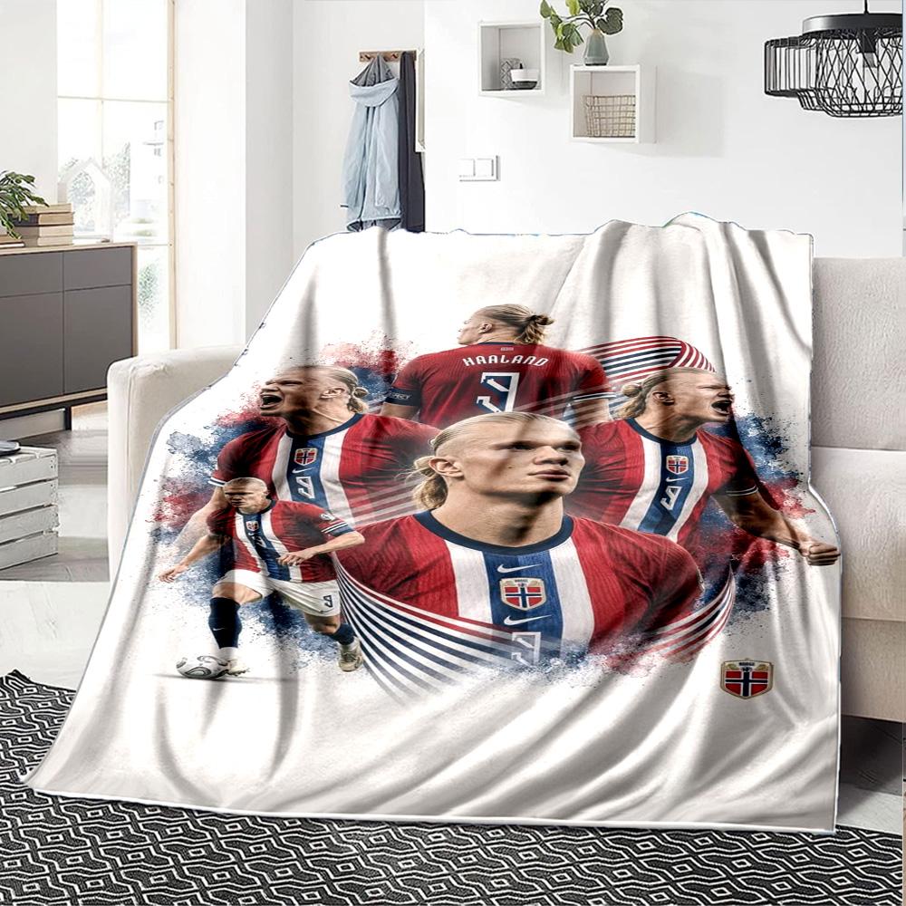 Haaland Blanket Warmthful Decor Suitable for Picnics Office Chair Livingroom for All Occasions Stylish Decor Birthday Christmas Gift Blanket