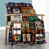 Camping Adventure Theme Customize Your Name Home Blanket S Comfortable Soft Lightweight Allseason Multipurpose Blanket For Picnics Sofas Offices Beds