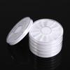 6Pcs/Set 12 Compartments Nail Art Decoration Gem Rhinestone Empty Wheel Box Storage Container