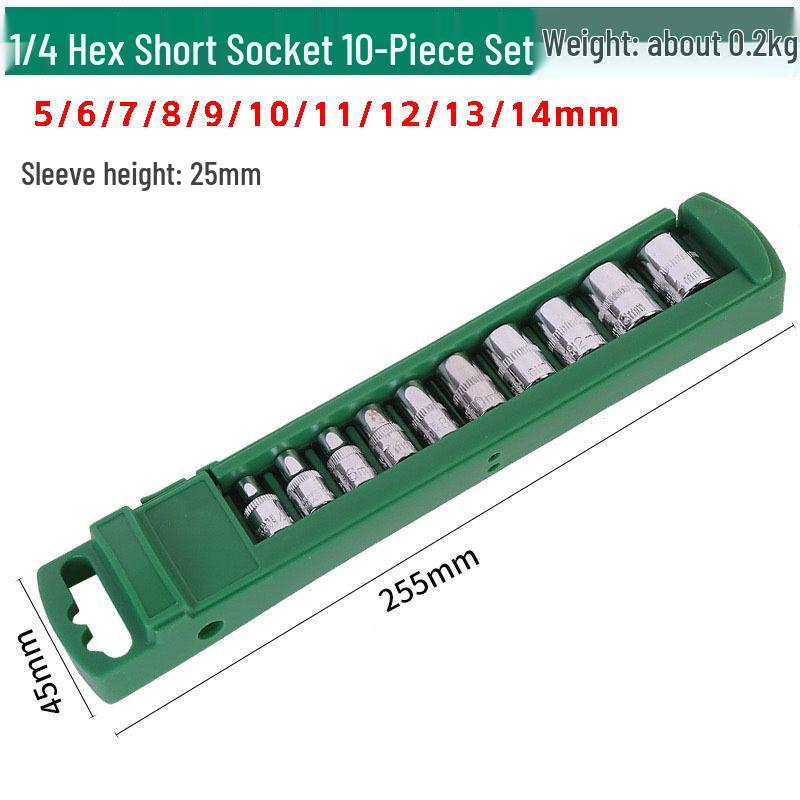 Hex Socket Set: 1/2" & 3/8" Electric Wrench Sockets with Large, Medium, Small Fly Heads, Includes Storage for Auto Repair