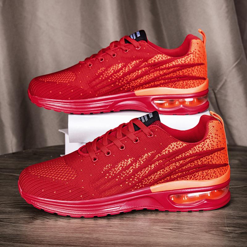 

MCTIN Летнее Время Мужская Обувь Уличные Повседневные Кроссовки Женская Мода Летние Беговые Кроссовки Дышащая Обувь для Ходьбы 47 красный