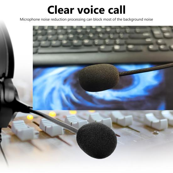 H300 Telephone Headset Noise Cancelling High Fidelity Comfortable 3.5mm 2.5mm RJ9 MIC Customer Service Headset for Business