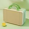 Small Portable Cosmetic Bags Organizer Bag Makeup Case Luggage Semi-Hard Shell Mini ABS Waterproof Lightweight